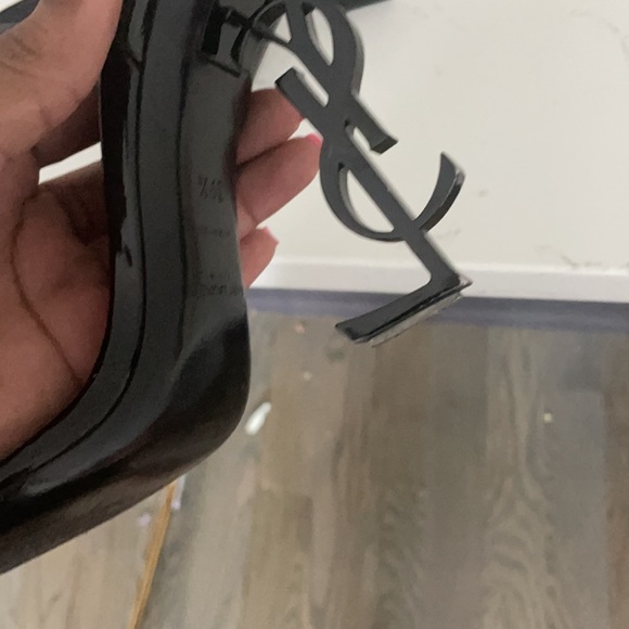 YSL Black Opyum Sandal - worn 3-4 times. Size 39.5 - Picture 3 of 4